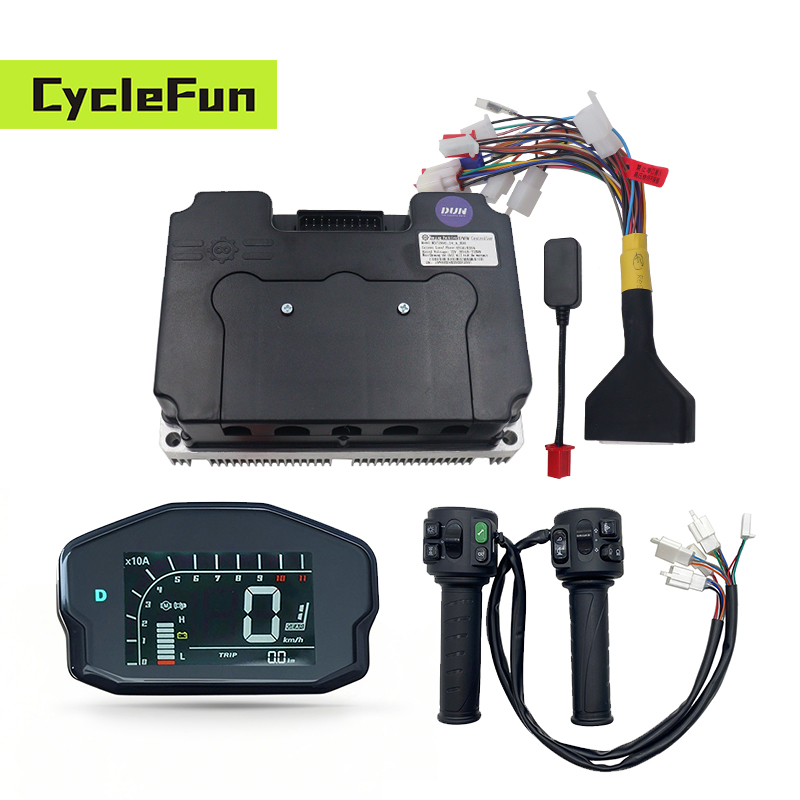 Fardriver Controller 72V 500A - 72Vホールセンサー8KW-10KW FarDriver ND721000 V2 500A BLDCコントローラー（DKDディスプレイとT08スロットル付き）電動バイク用