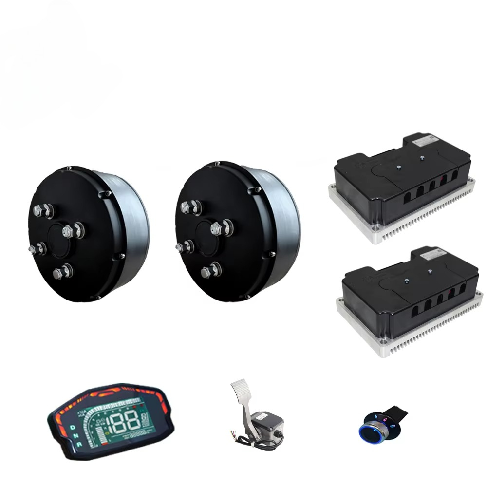 Electric Motorcycle Conversion Kit 72V - QSMOTOR 205 3000W V3 ブラシレスデュアルモーター車輪ハブ ND72450