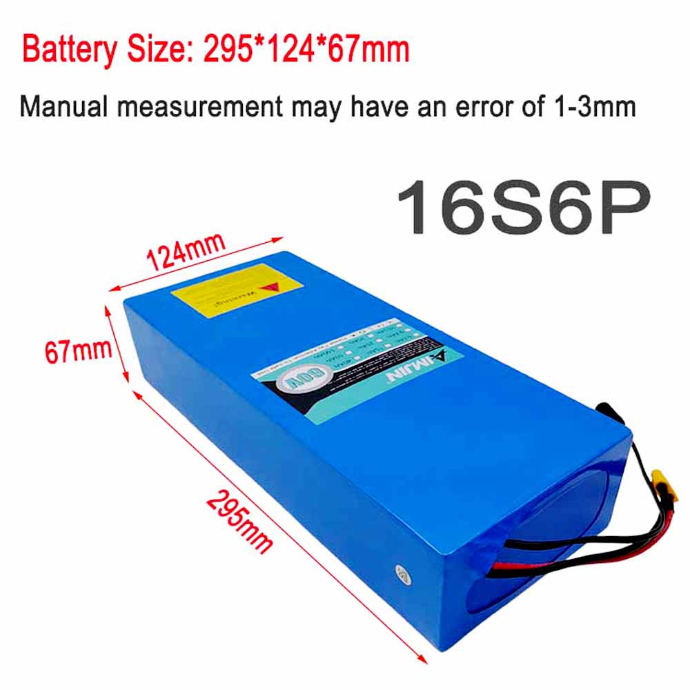内蔵BMS 18650 16S6P 60V 30Ah 100 - 60V 30Ah Electric Scooter Battery のレビューと価格