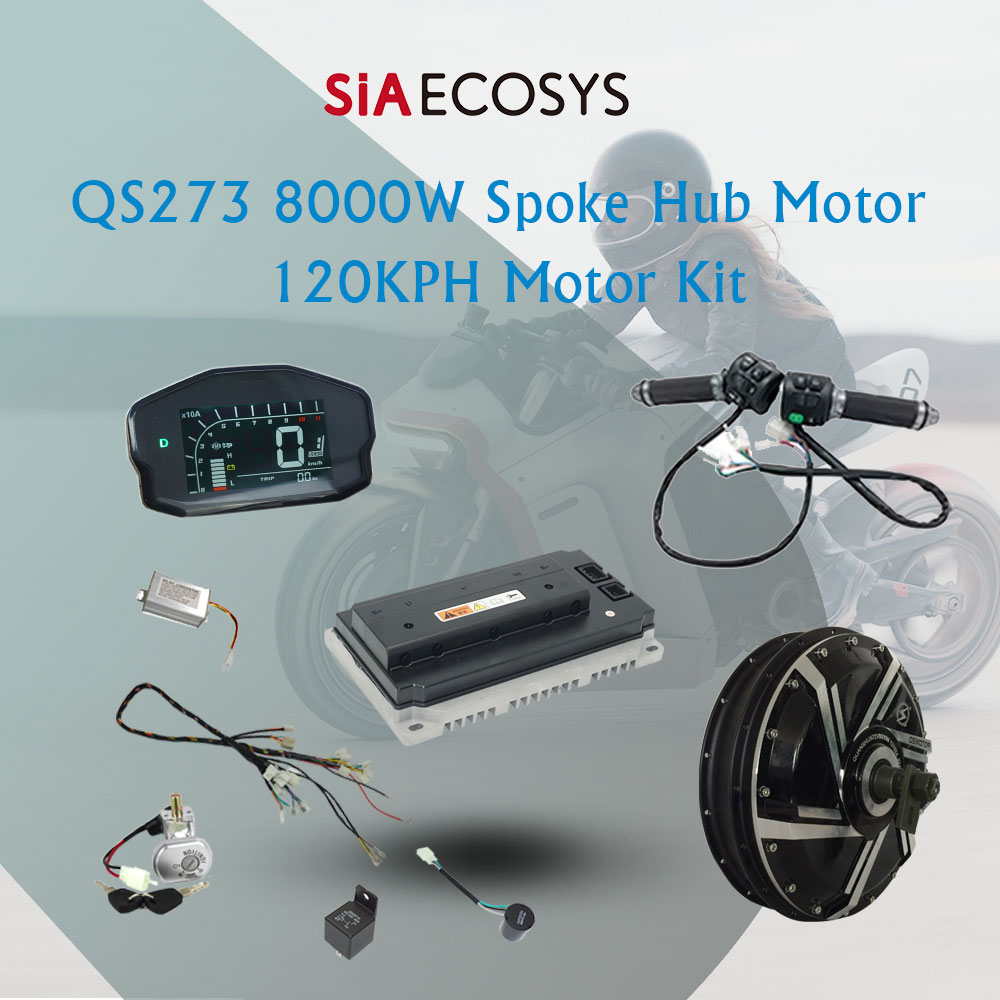 スポークハブモーター QS273 8000W V3 72V  - Qs273 Hub Motor 8000W 72V のレビューと価格