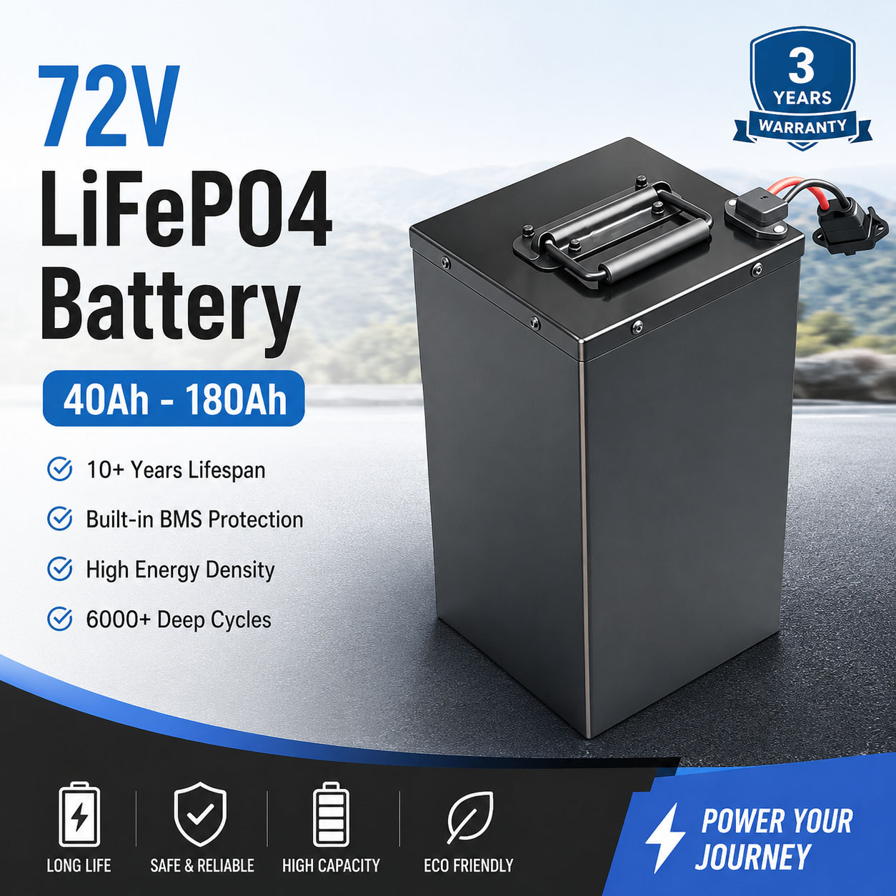 新エネルギー72V 40ah 60ah 80ah 100ah - 72V 60Ah Lifepo4 Battery Pack のレビューと価格