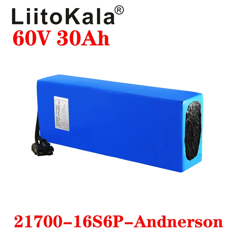 Liitokala-リチウム電池付き電動スクーター,60V, - 60V 30Ah Electric Scooter Battery のレビューと価格