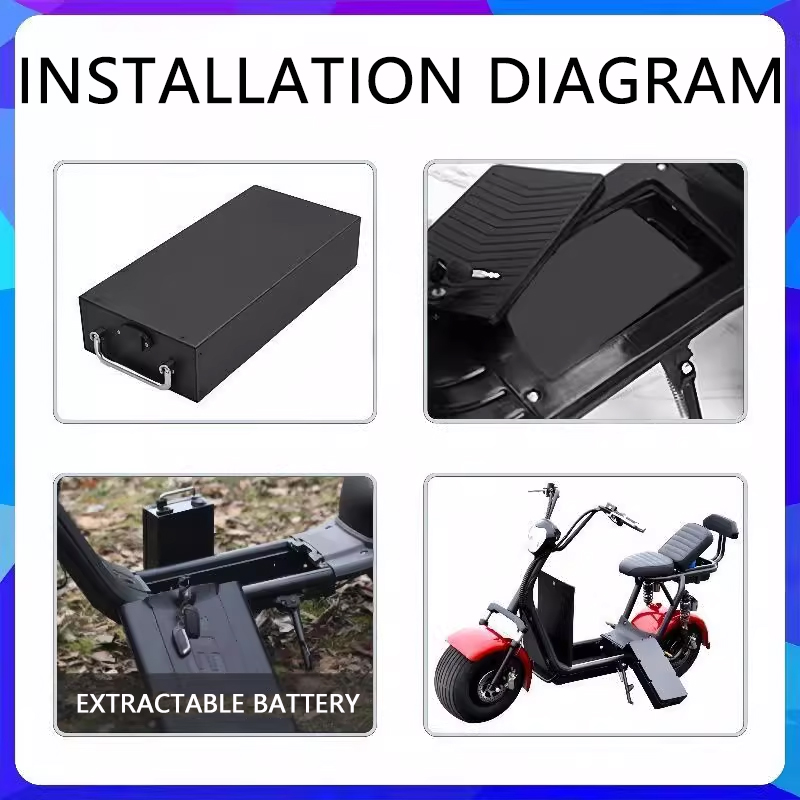 新しい 60V 30Ah 40Ah 10Ah 電気自動車リチ - 60V 30Ah Electric Scooter Battery のレビューと価格