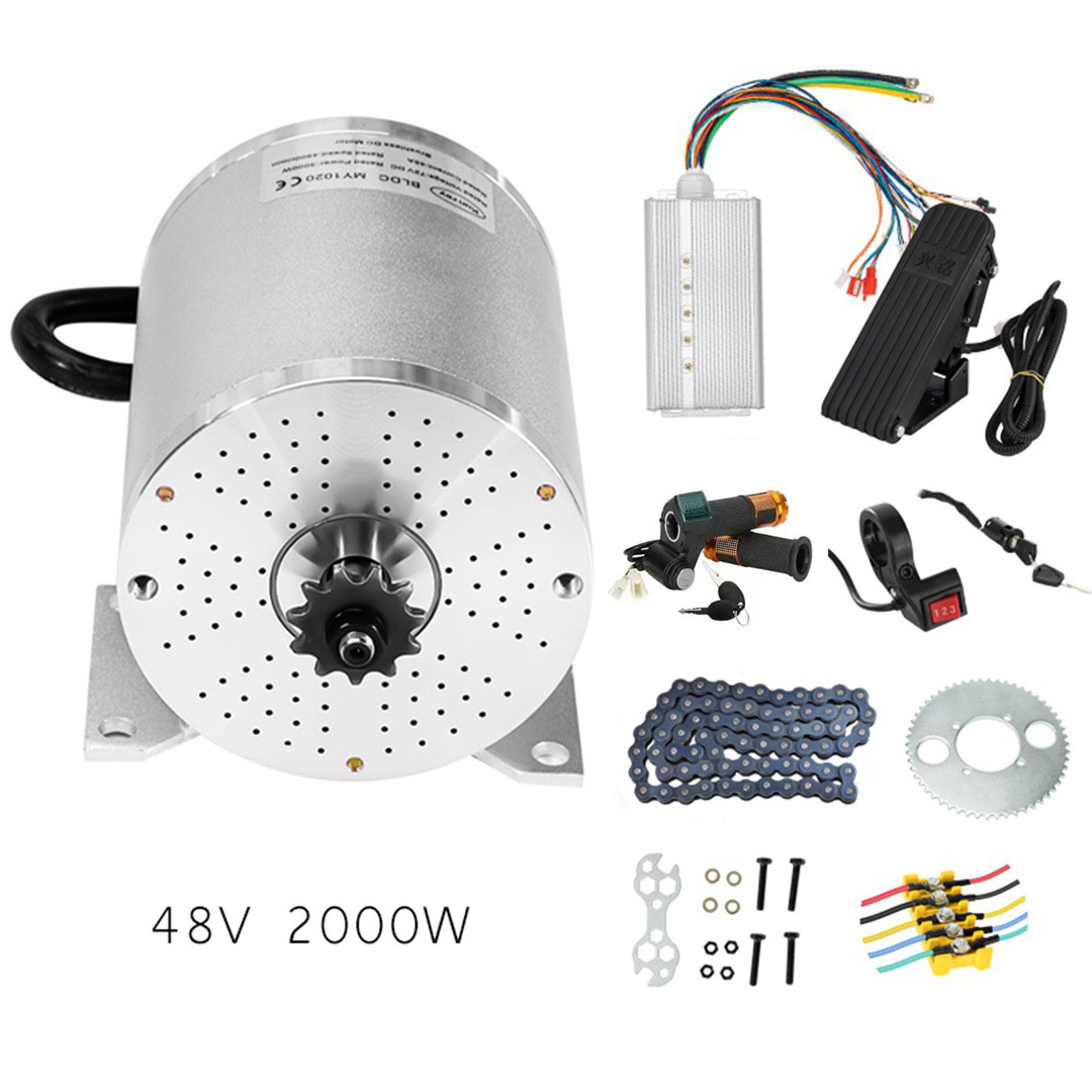 電動バイクカートモーターキット DIY MY1020 160 - Electric Motorcycle Conversion Kit 72V のレビューと価格